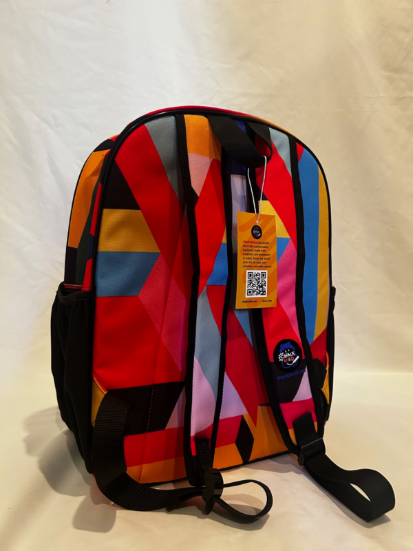 Geometric Shape Design Backpack + Chalk Markers