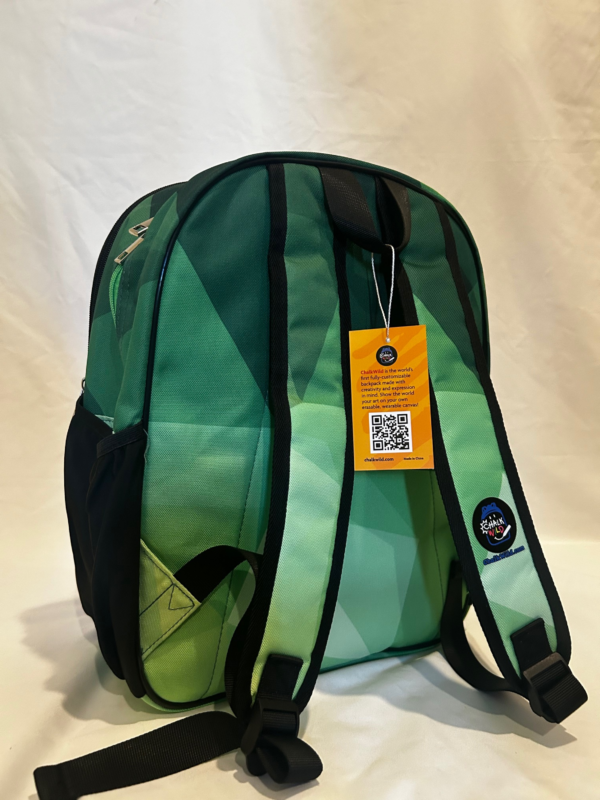 Gradient Green Backpack + Chalk Markers