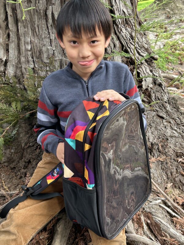 Retro Mosaic Backpack + Chalk Markers - Image 5