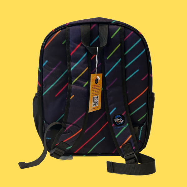 Neon Streaks Backpack + Chalk Markers