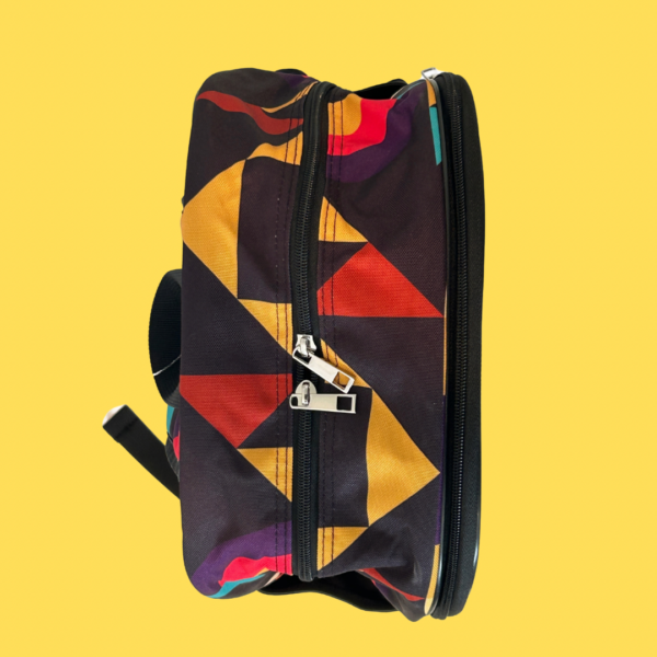 Retro Mosaic Backpack + Chalk Markers - Image 3