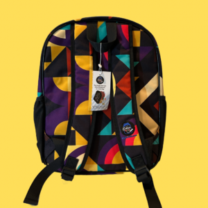 Retro Mosaic Backpack + Chalk Markers