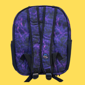 Purple Lightning Backpack + Chalk Markers